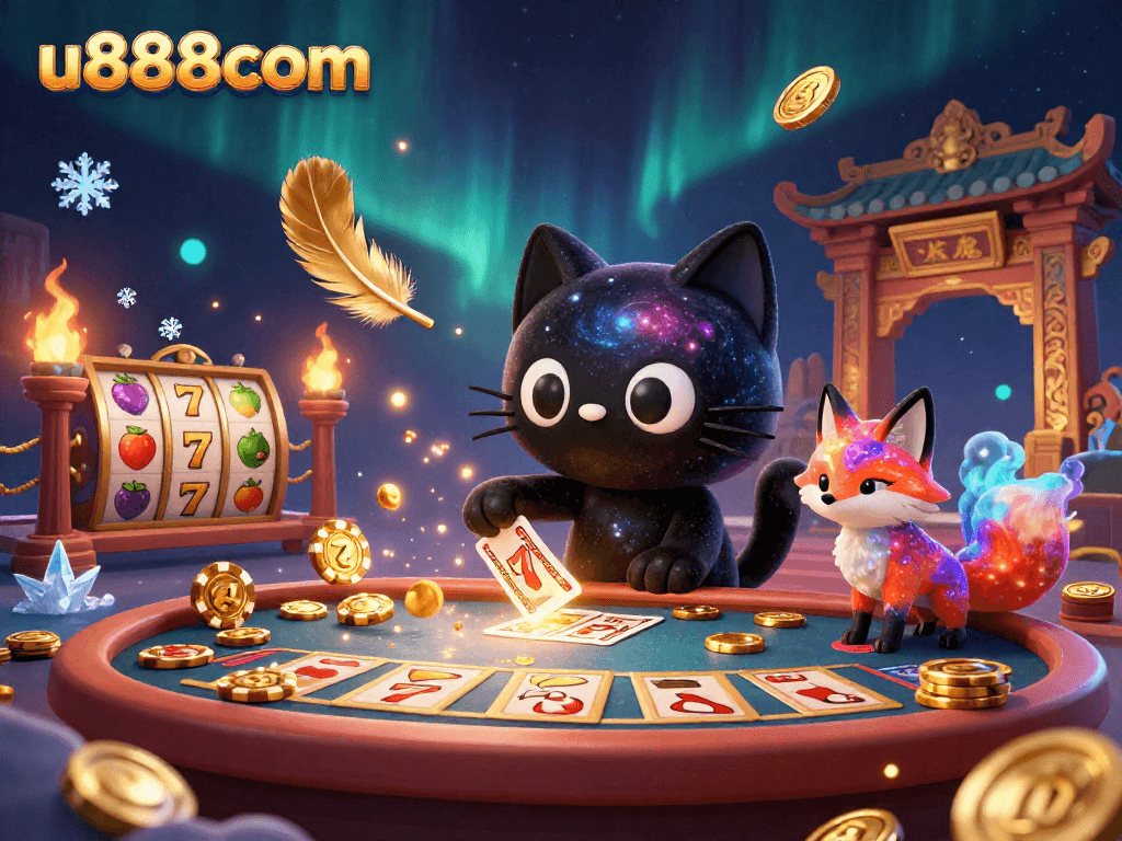 Experience thrilling wins at u888com with a cosmic casino adventure featuring vibrant characters and dynamic elements.