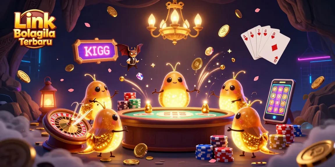 Experience thrilling wins with Link Bolagila Terbaru at colorful, illuminated cave casino.