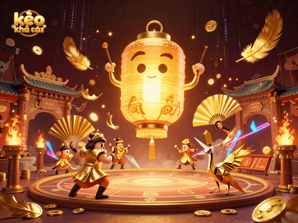 Engage with kèo nhà cái through vibrant casino elements in a dynamic 3D illustration.