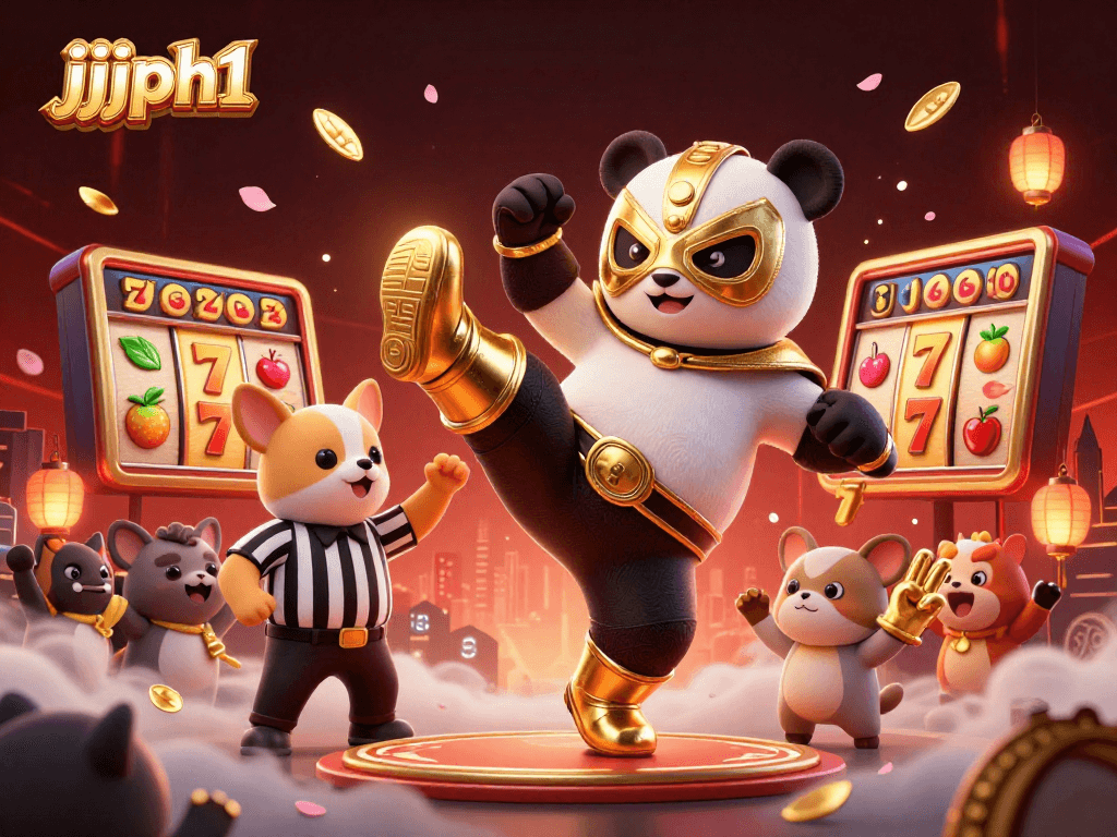 Engage with exciting 3D slot action featuring jjjph1 in a vibrant casino scene.