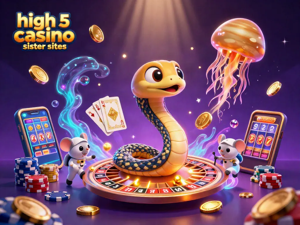Engage with high 5 casino sister sites as astronauts bet on a cosmic roulette wheel.