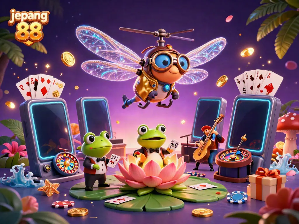Experience exciting gameplay at Jepang 88 casino with vibrant slots and animated characters.