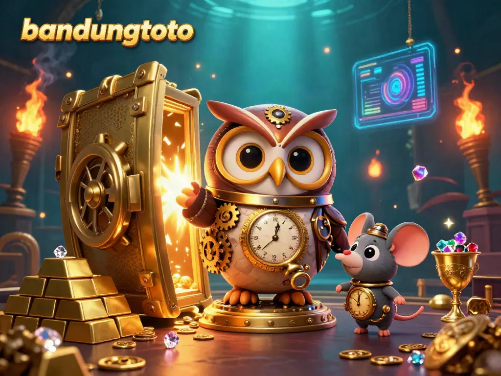 Experience thrilling gameplay with bandungtoto in this vibrant casino illustration featuring steampunk elements.