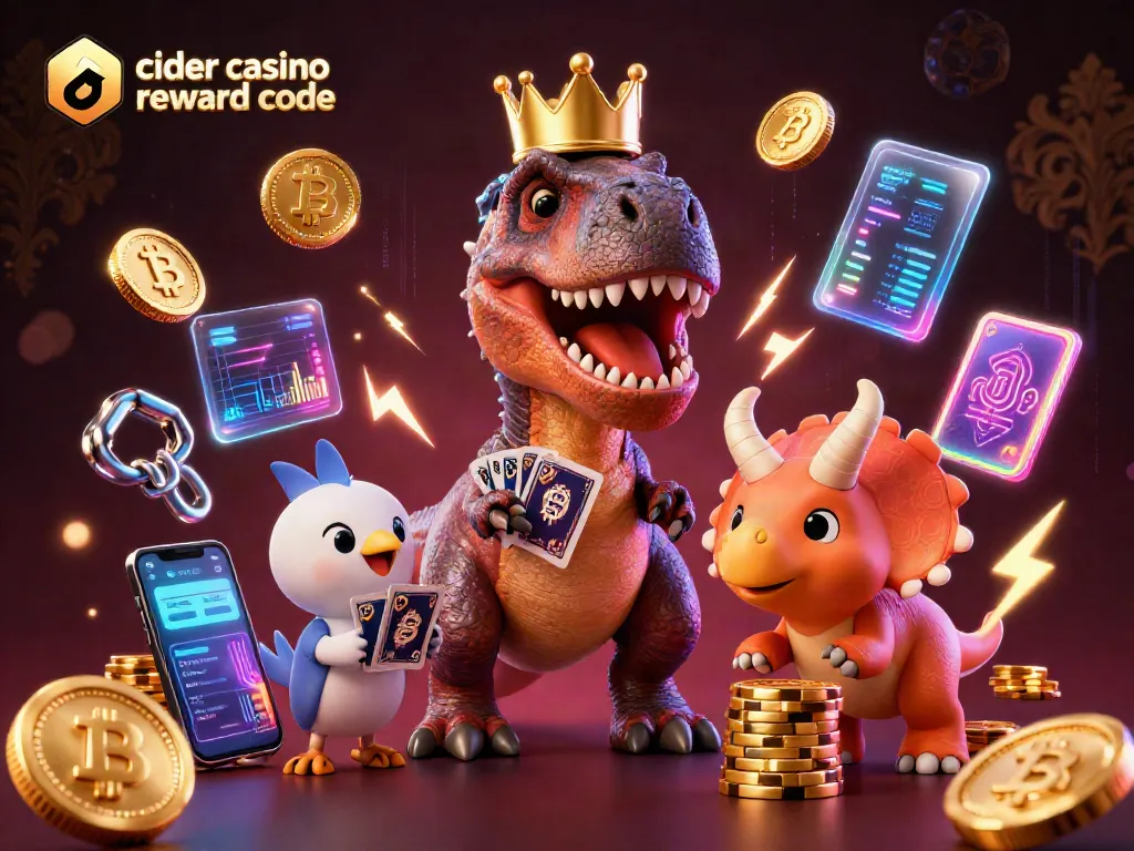Engage in fun with the cider casino reward code, featuring charming characters at a vibrant casino.
