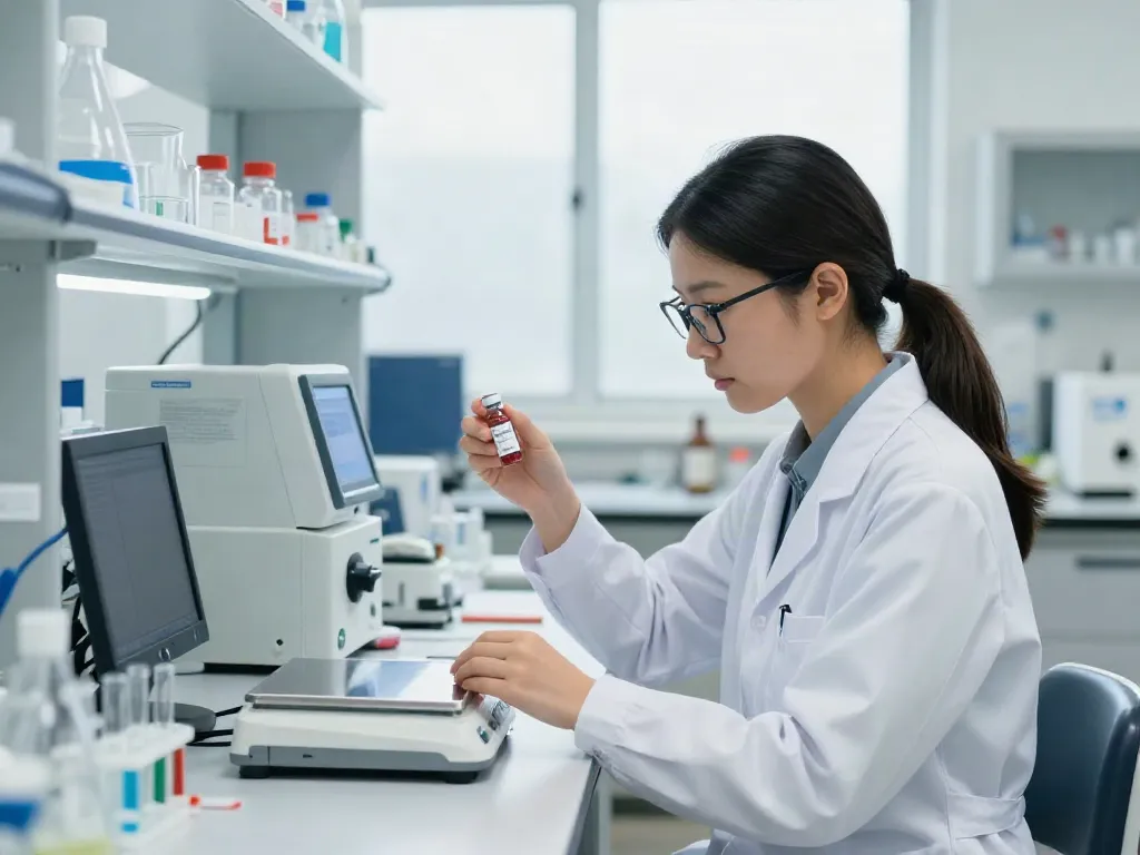 Buy Ipamorelin online safely in a professional laboratory environment with researchers ensuring quality.
