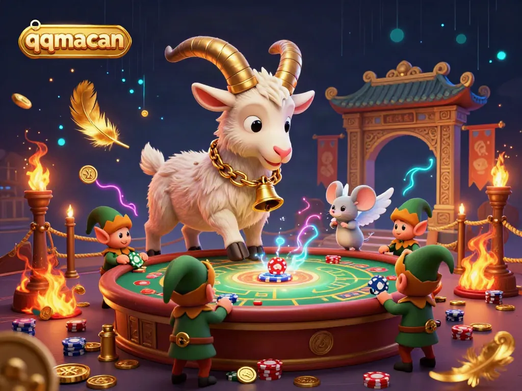 Experience thrilling gameplay at qqmacan's festive casino with Krampus and his playful companions.