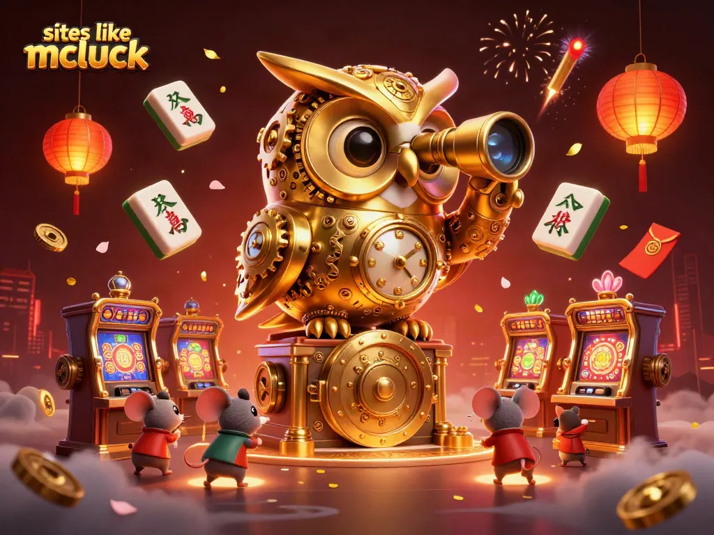Experience thrilling action at sites like mcluck with a vibrant casino scene showcasing animated characters and festive elements.