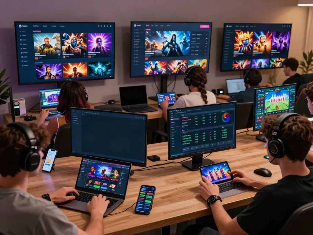 luxury12 online gaming platform with diverse players enjoying interactive experiences