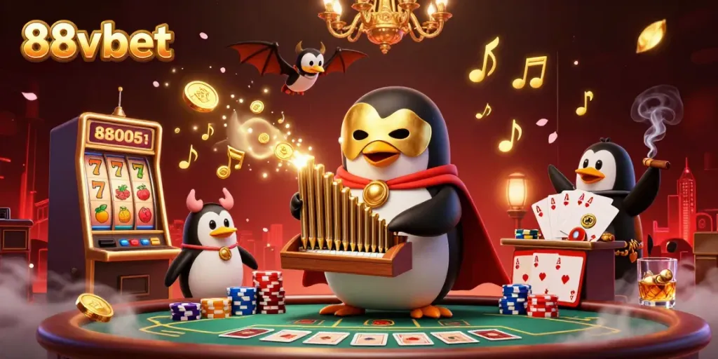 Experience the exciting gaming atmosphere at 88vbet with vibrant characters and captivating slots action.