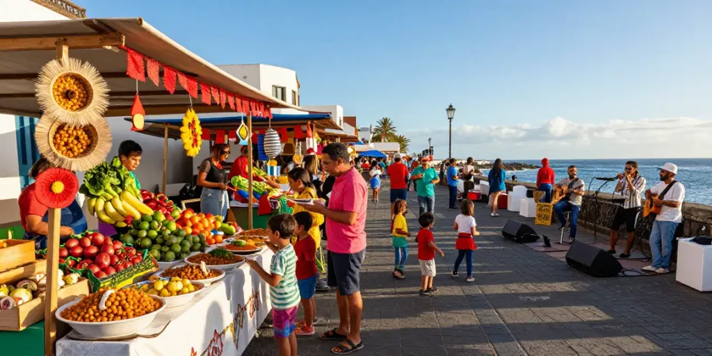Discover the latest Canarian news from lively markets showcasing chickpeas and local culture.
