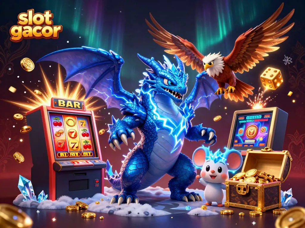 Experience jackpot excitement with slot gacor as vibrant characters and casino elements come to life.