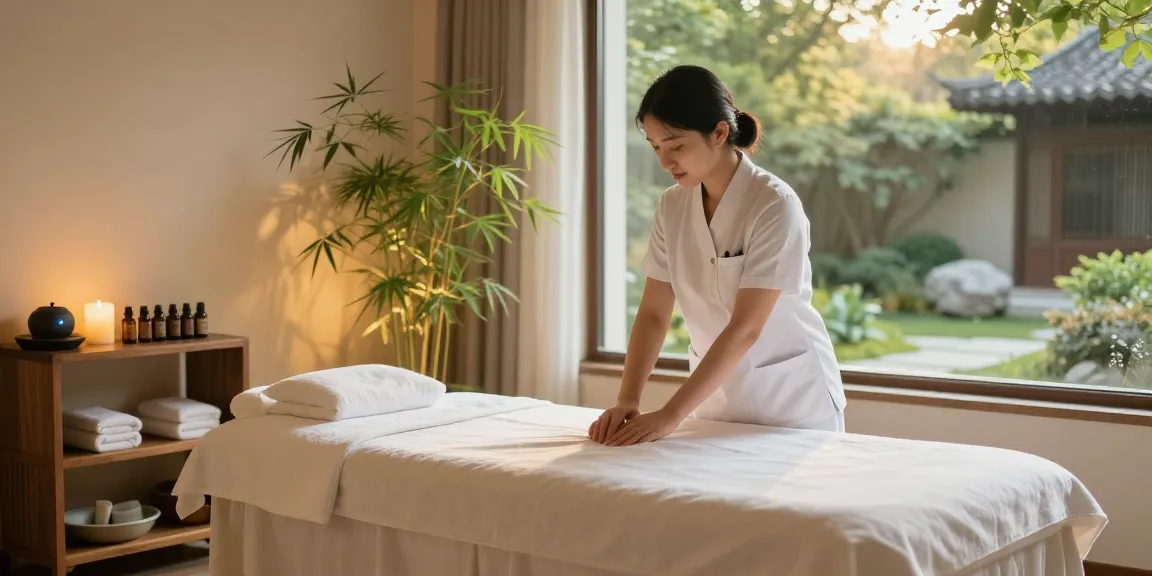 Experience relaxation with 수원출장마사지 in a peaceful spa setting with soothing decor and wellness elements.