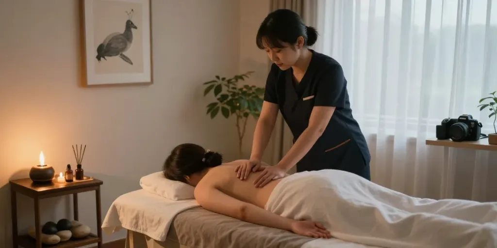 Experience premium 의정부출장안마 services in a tranquil relaxation room with soothing massage.