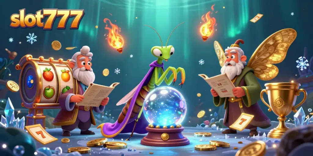 Experience thrilling slot777 action with enchanted characters in a mesmerizing casino scene.