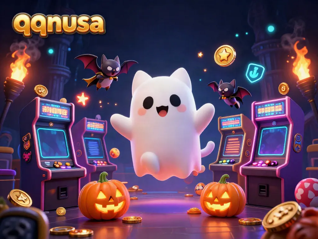 Engage in thrilling gaming adventures at qqnusa with a rich haunted casino scene full of surprises.