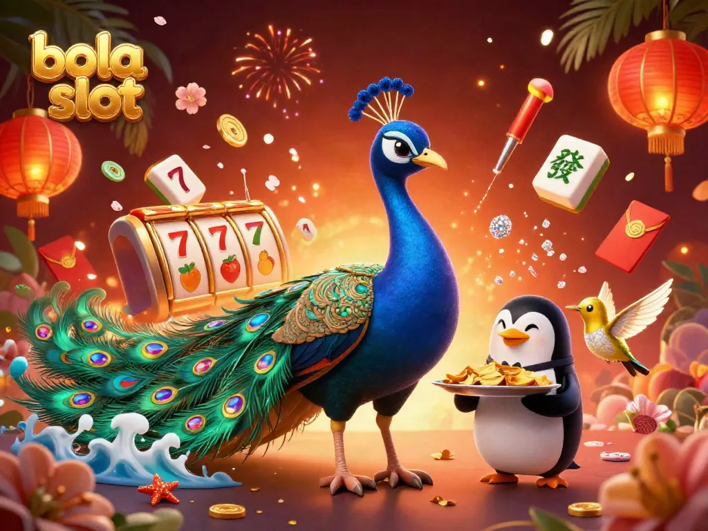 Engage with the vibrant scene of bola slot featuring stunning characters and casino elements.