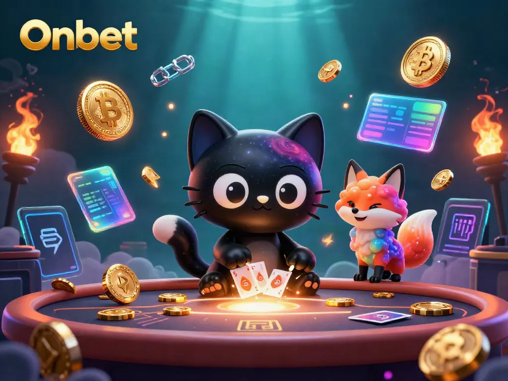 Experience the thrill of gambling at Onbet with captivating 3D casino cartoon characters and gaming elements.