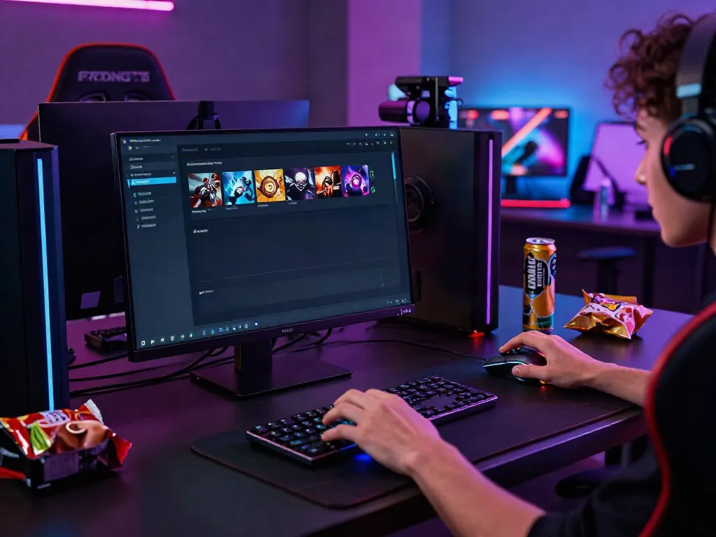 Engaging online gaming setup showcasing qqmacan gaming interface and immersive experience.